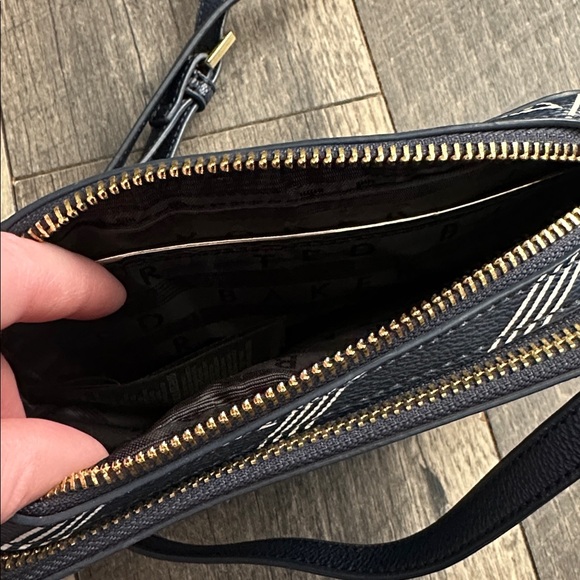 Ted Baker Navy and Yellow Geometric Crossbody Bag - Picture 3 of 4